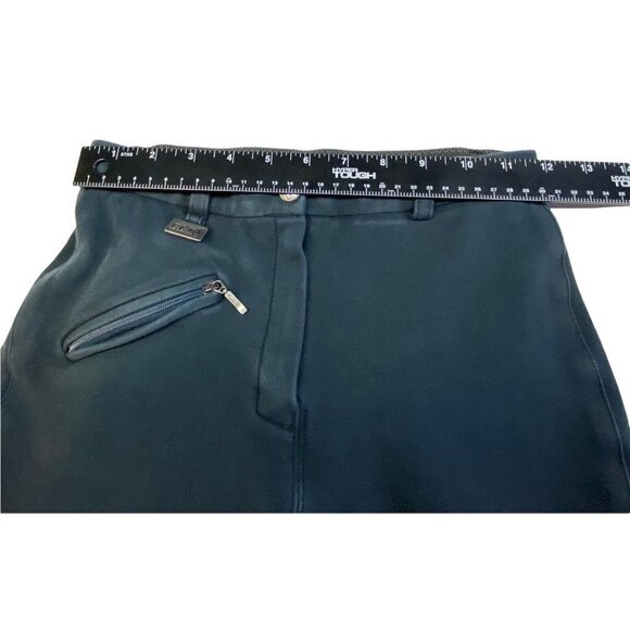 Equestrian ELT Riding Pants Leg Patches Horse Ladies Blue 24/XS 1-25 - Picture 3 of 9